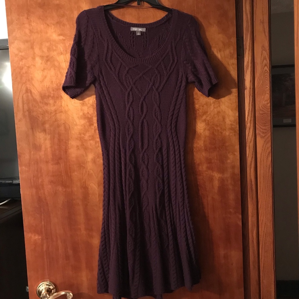 Roxali Purple Sweater Dress